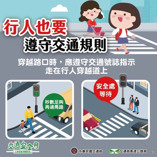 112年交通安全月海報文宣